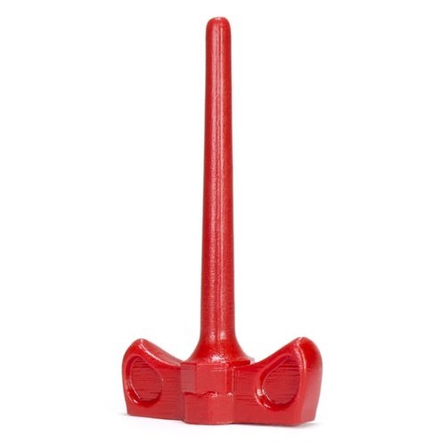 Dick Screws Spike Large Smooth Cockplug Red