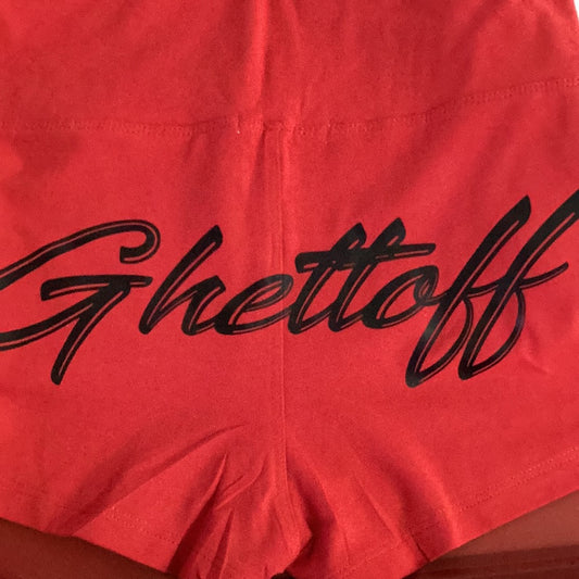 Ghettoff Red shorts w/black