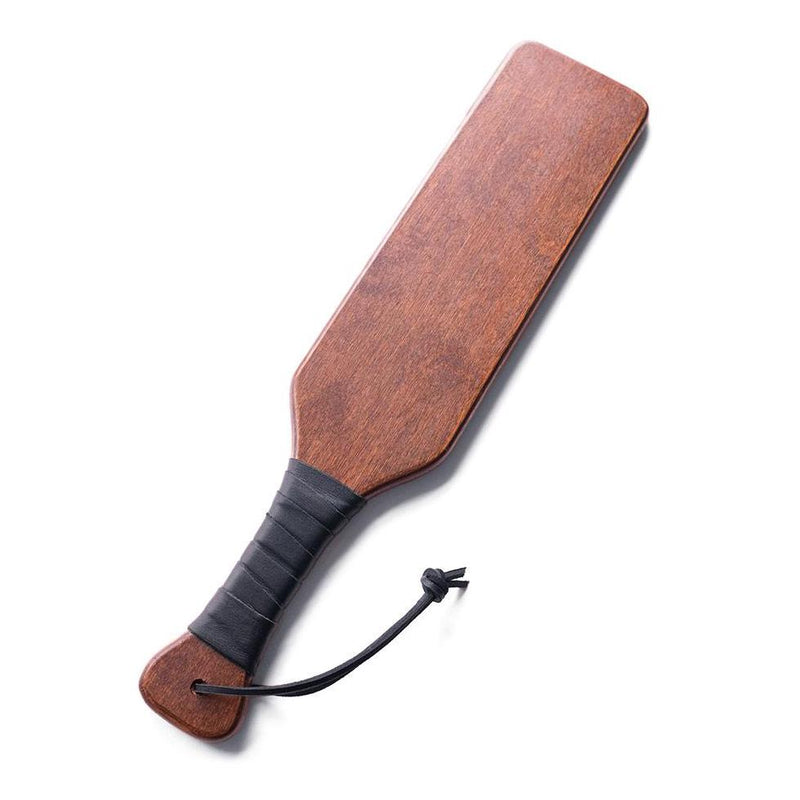 Leather Wrapped Wooded Paddle