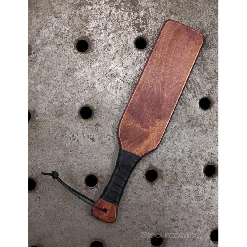 Leather Wrapped Wooded Paddle