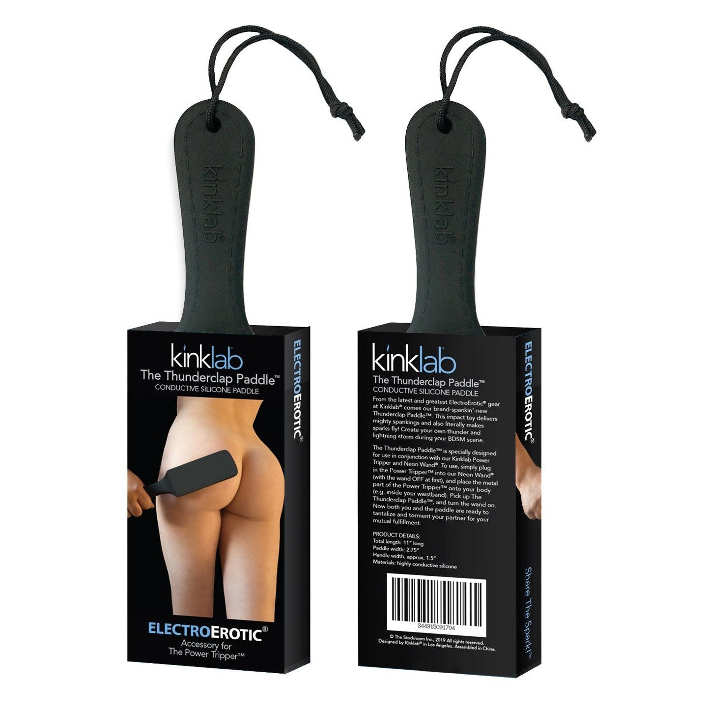 KinkLab Thunderclap Electro Conductive Paddle Neon Wand Attachment