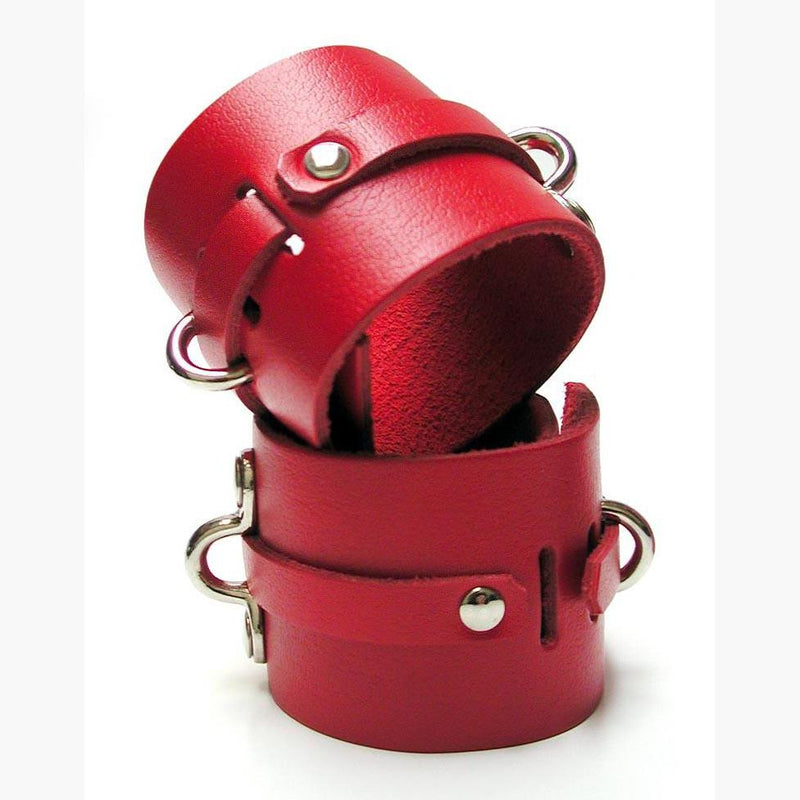 Bondage Basics Leather Wrist Cuffs