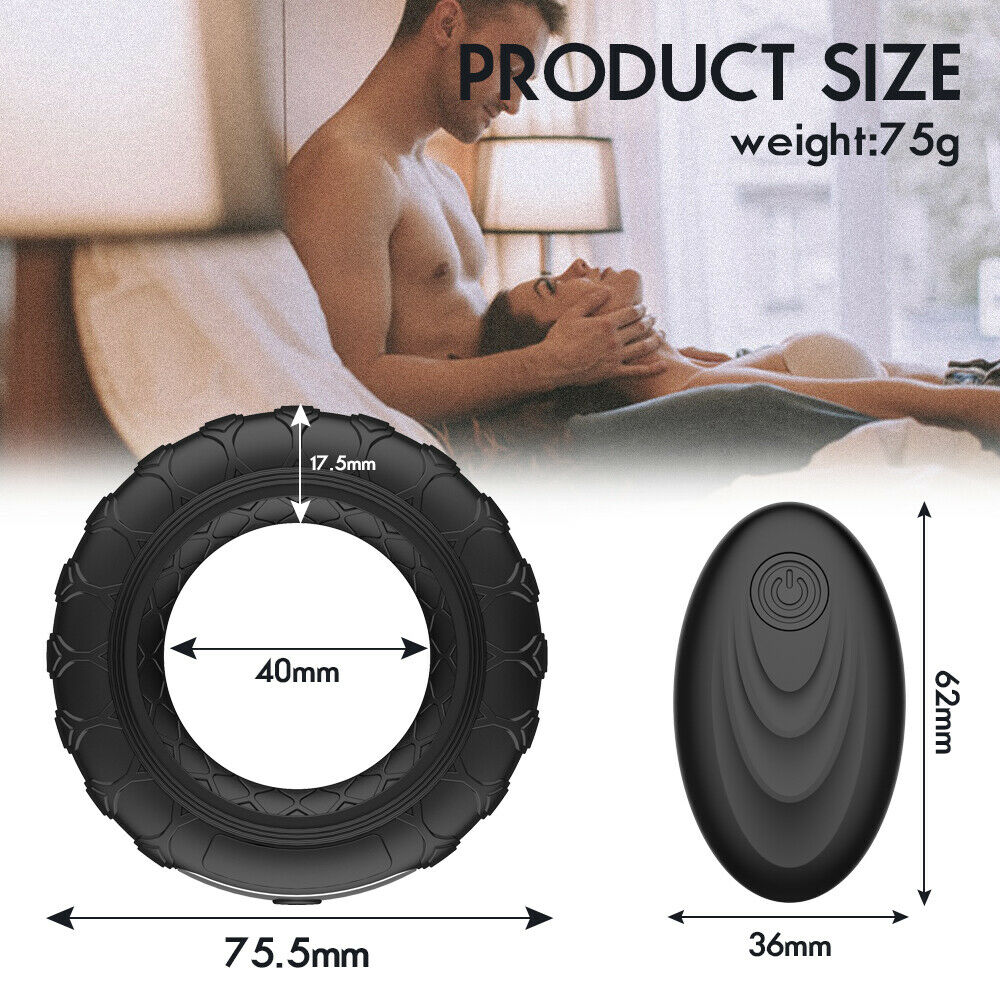 Remote Control Silicone Vibrating Cock Ring