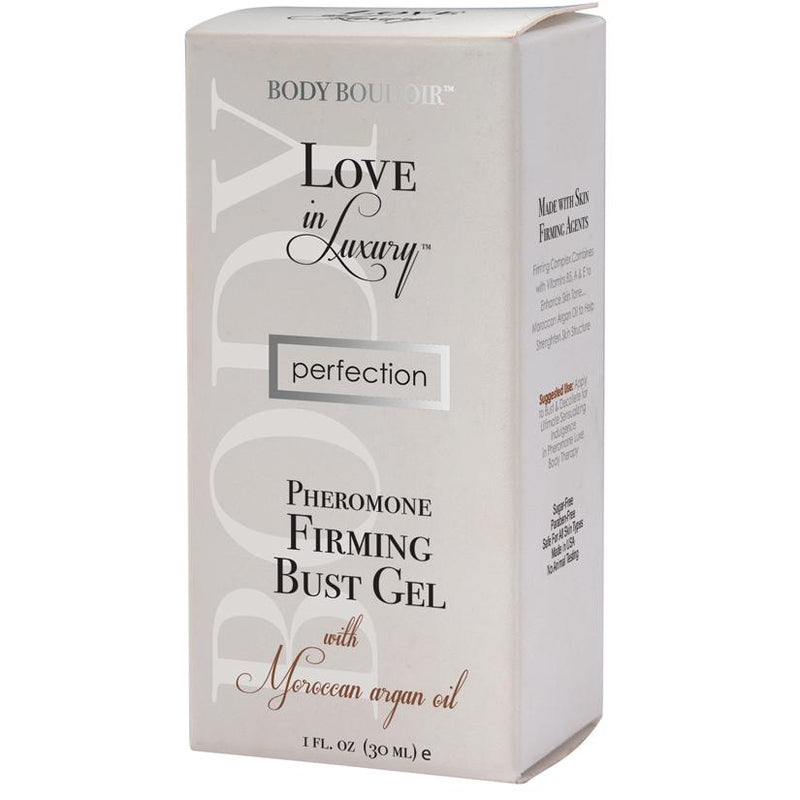 Love In Luxury Perfection Pheromone Firming Bust Gel Moroccan Argan Oil 1 Ounce